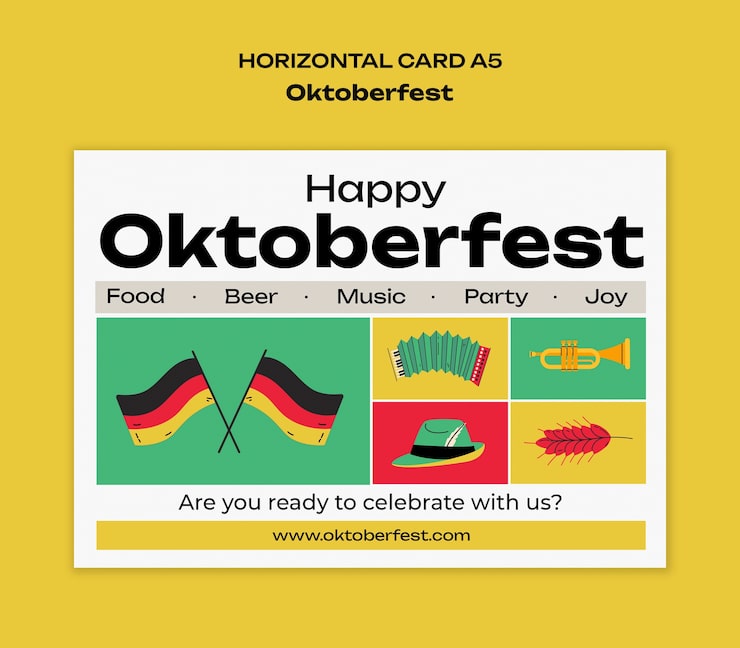 Bezpłatny plik PSD projekt szablonu oktoberfest