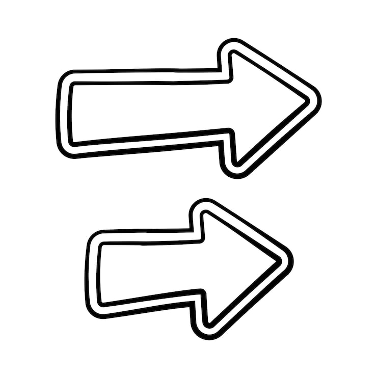Bezpłatny plik Wektor doodle podwójne strzały