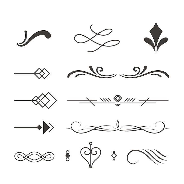 Bezpłatny plik Wektor eleganckie, abstrakcyjne elementy projektowe