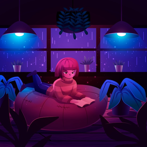 Bezpłatny plik Wektor gradient lo fi ilustracja