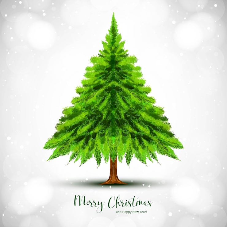 Bezpłatny plik Wektor merry christmas tree card celebration holiday background