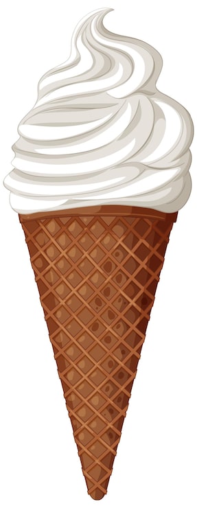 Bezpłatny plik Wektor pyszne lody waniliowe