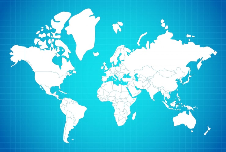 Bezpłatny plik Wektor skład liniowy mapy ziemi