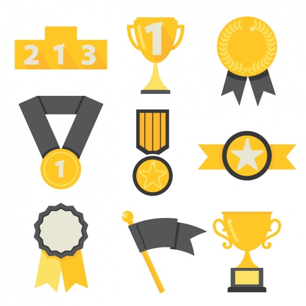 Bezpłatny plik Wektor symbole winner