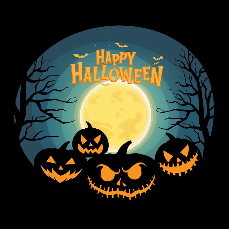 Bezpłatny plik Wektor szczęśliwej halloween.