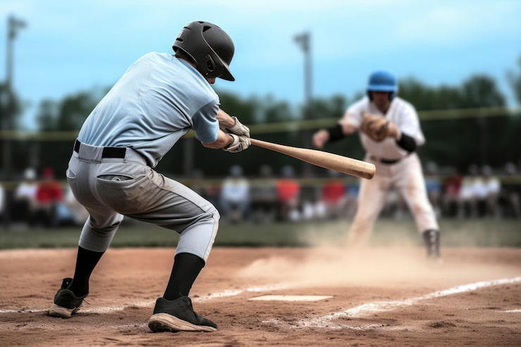 Bezpłatny plik Zdjęcie gracz baseballa na boisku podczas meczu