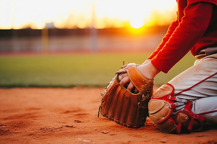 Bezpłatny plik Zdjęcie gracz baseballa na boisku podczas meczu