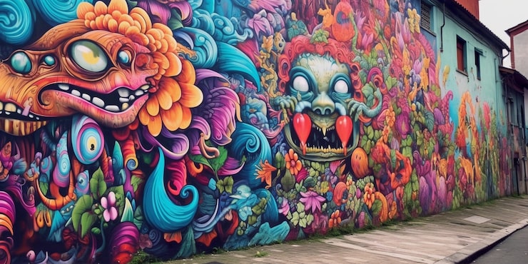 Bezpłatny plik Zdjęcie piękne graffiti na budynku