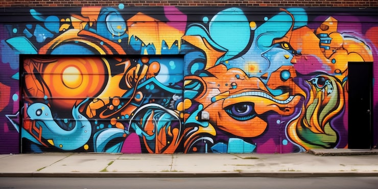 Bezpłatny plik Zdjęcie piękne graffiti na budynku
