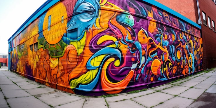 Bezpłatny plik Zdjęcie piękne graffiti na budynku
