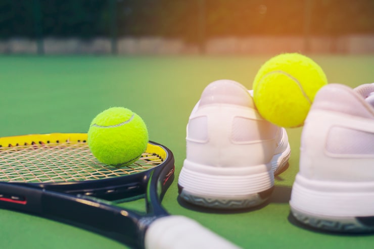 Bezpłatny plik Zdjęcie tenis na twardym boisku