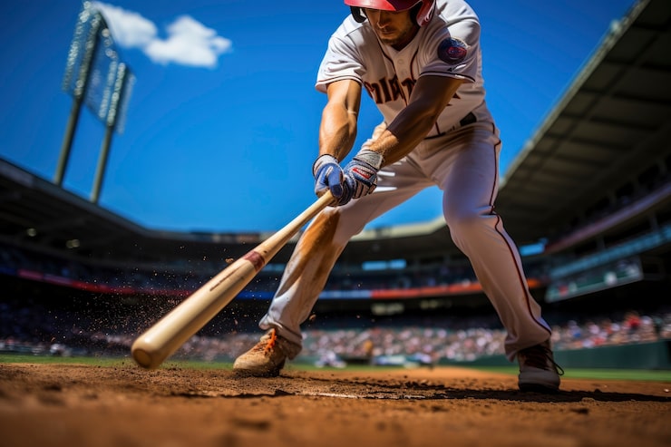 Bezpłatny plik Zdjęcie widok męskiego gracza w baseball na boisku