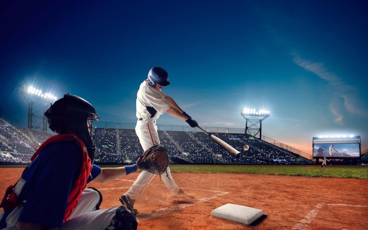 Bezpłatny plik Zdjęcie zawodowi gracze w baseball