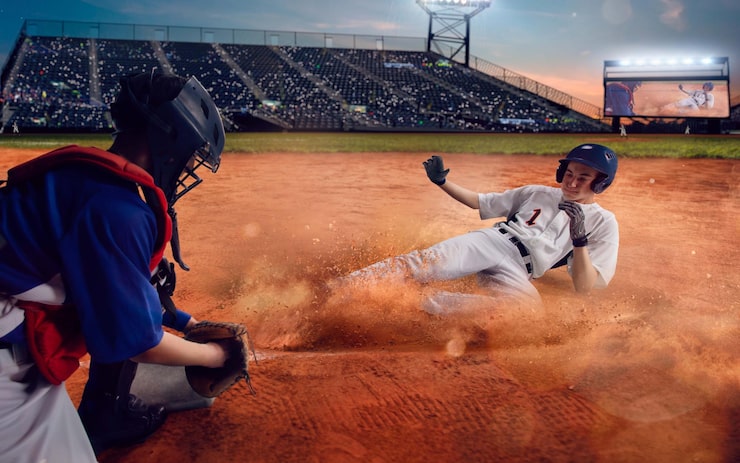 Bezpłatny plik Zdjęcie zawodowi gracze w baseball