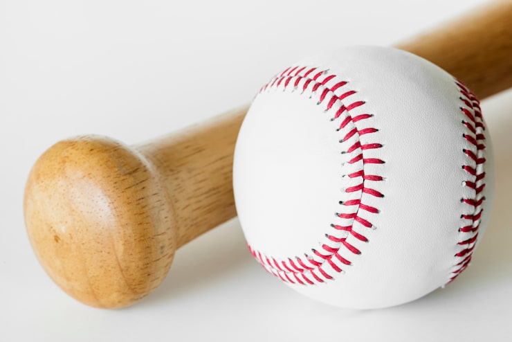 Bezpłatny plik Zdjęcie zbliżenie baseball i nietoperz