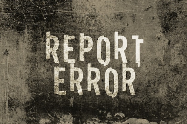 Report Error