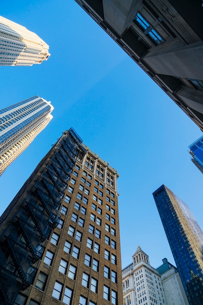 Foto gratuito altos edificios de oficinas en la ciudad