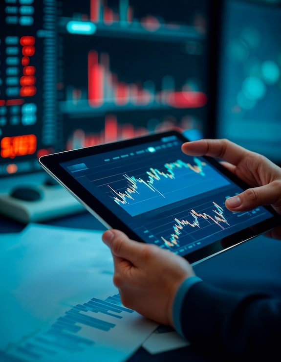 Foto gratuito análisis del mercado de valores