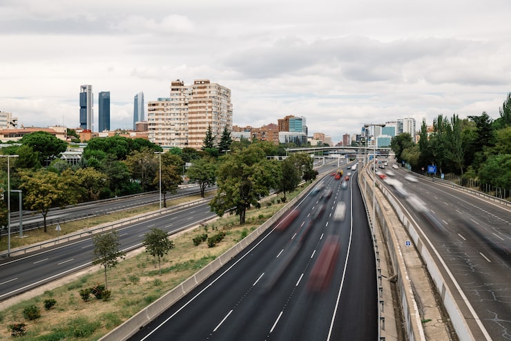 Foto gratuito autopista m30 en madrid