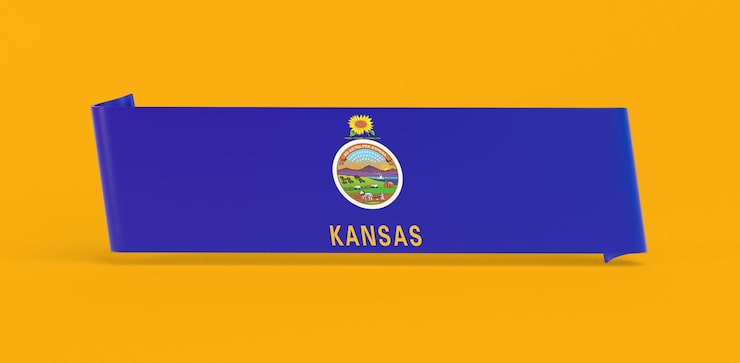 Foto gratuito bandera de kansas