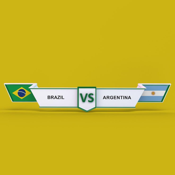 Foto gratuito brasil vs argentina