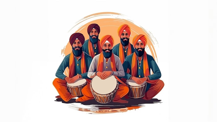 Foto gratuito celebración de lohri en la india