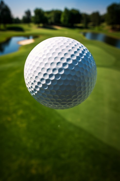 Photo Gratis close up bola golf di udara