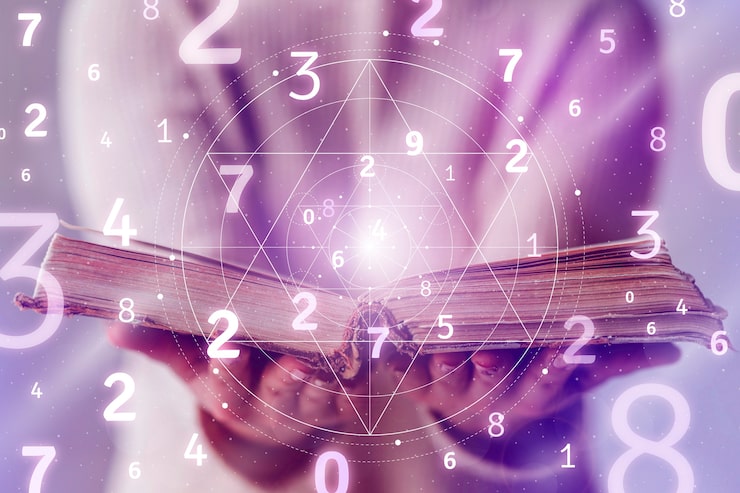 Foto gratuito composición del concepto de numerología