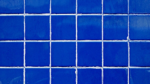 Foto gratuito cuadrícula de azulejos retro azul