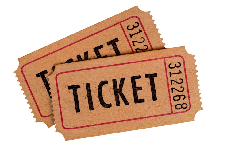 Photo Gratis dua tiket retro