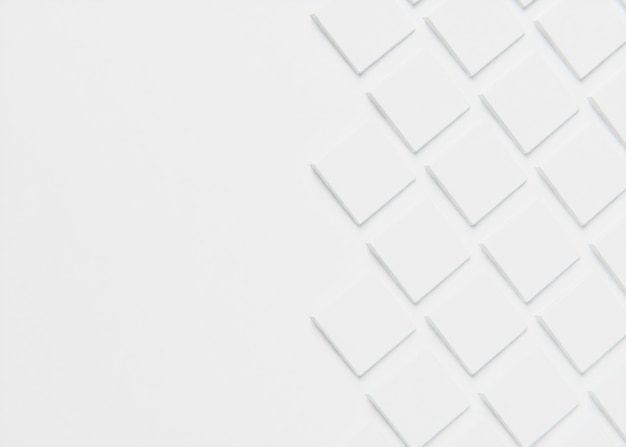 Foto gratuito fondo 3d con cubos blancos