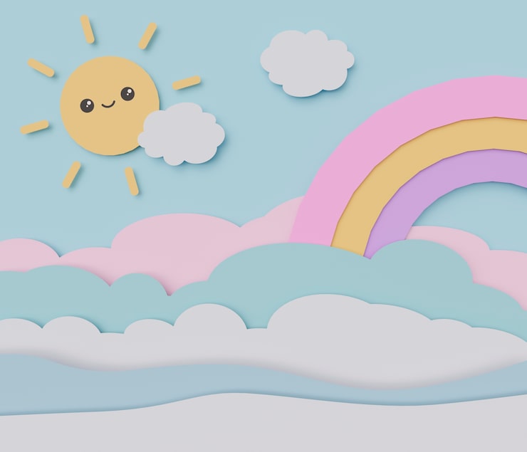 Foto gratuito fondo de dibujos animados en 3d para niños