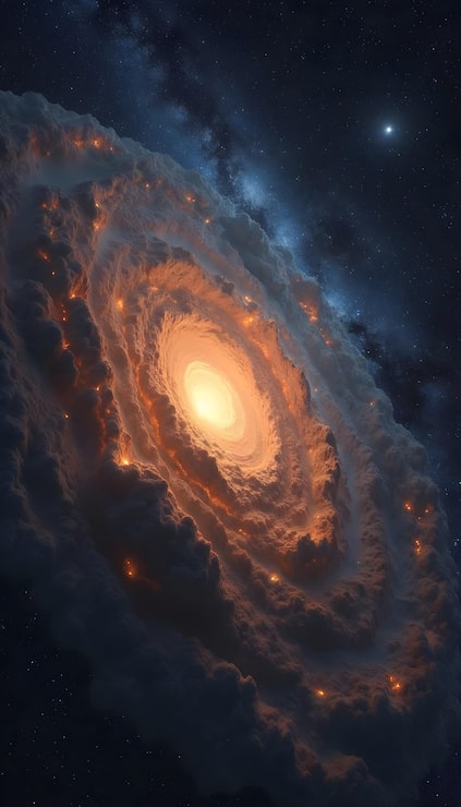 Foto gratuito galaxia espiral en el espacio profundo