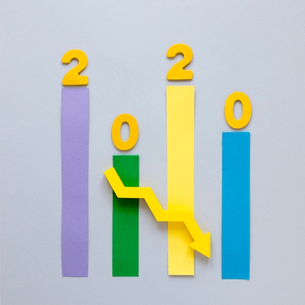 Photo Gratis grafik ekonomi 2020