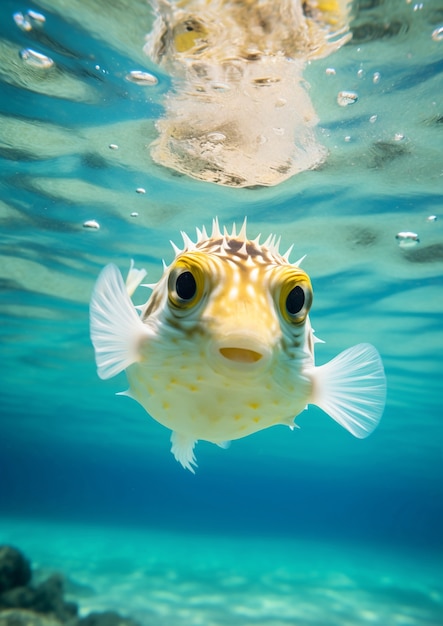 Foto gratuito hermosos peces bajo el mar