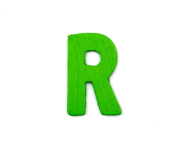 Photo Gratis huruf r hijau