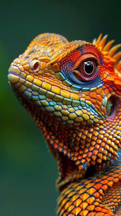 Foto gratuito iguana de cerca en la naturaleza