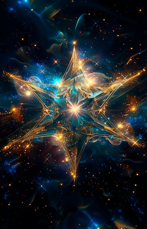 Foto gratuito ilustración de estrellas cósmicas de arte digital
