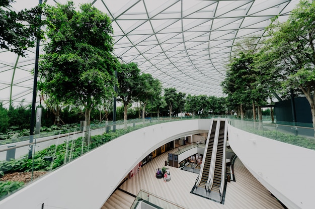 Foto gratuito interior de un aeropuerto con ventanas