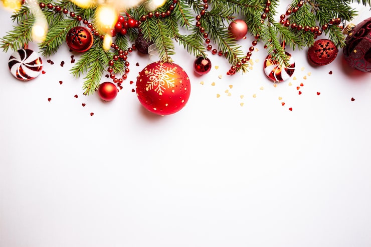 Photo Gratis komposisi liburan natal