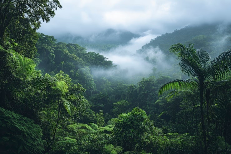 Photo Gratis lanskap hutan berawan