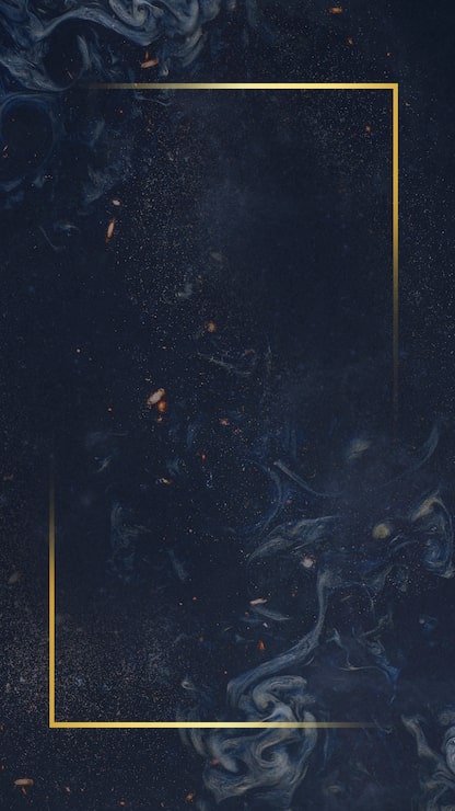 Foto gratuito marco dorado sobre fondo azul