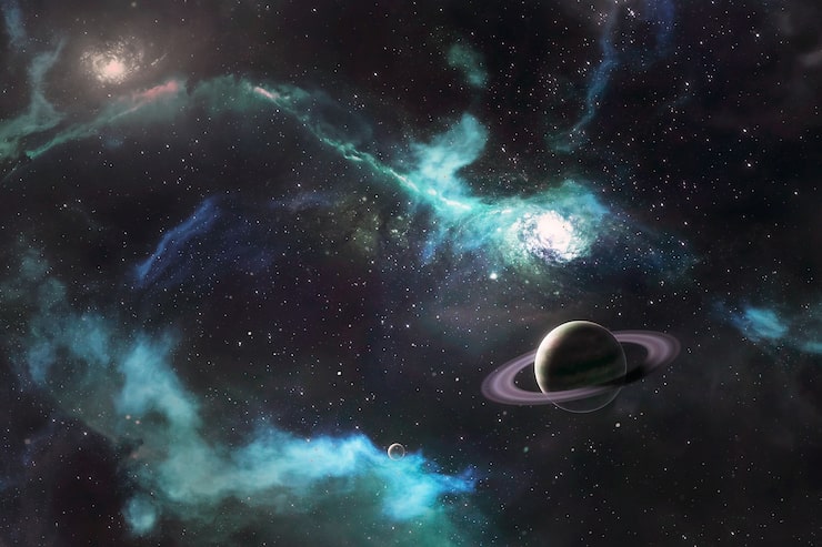 Foto gratuito papel de pared con concepto astral
