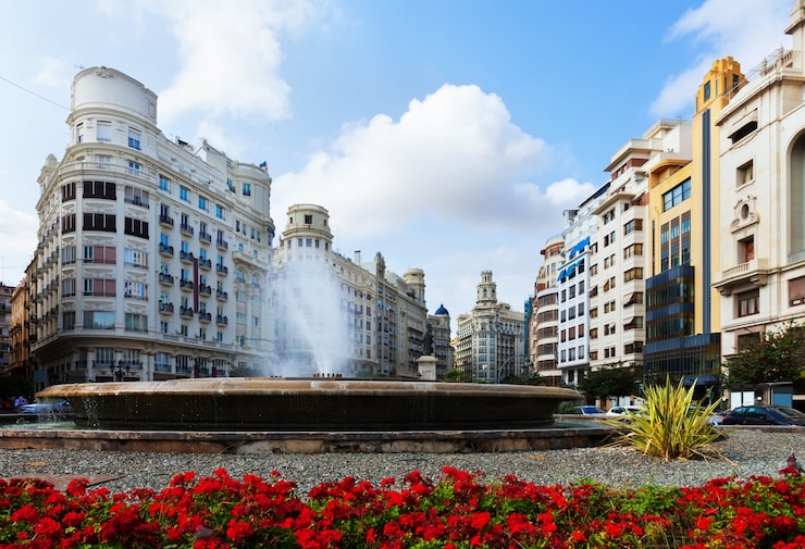 Foto gratuito placa del ajuntament en valencia, españa