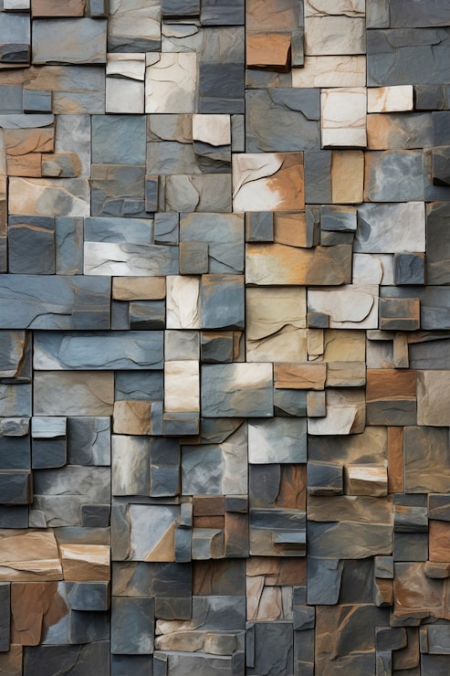 Photo Gratis rendering 3d mosaik geometris