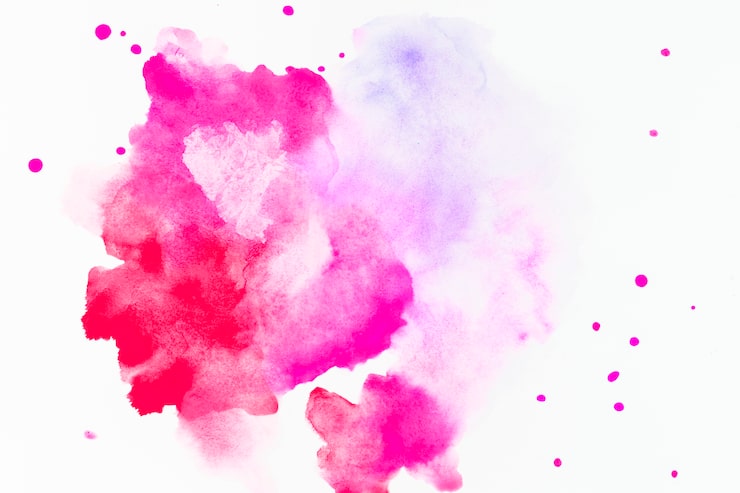 Foto gratuito salpicaduras y gotas de tinte fucsia