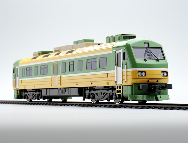 Photo Gratis tampilan render 3d model kereta modern