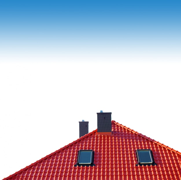 Foto gratuito techo rojo