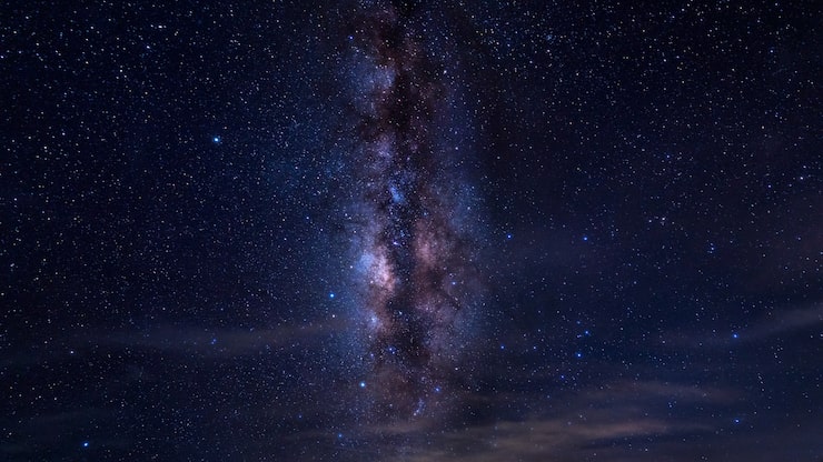 Foto gratuito galassia della via lattea di notte