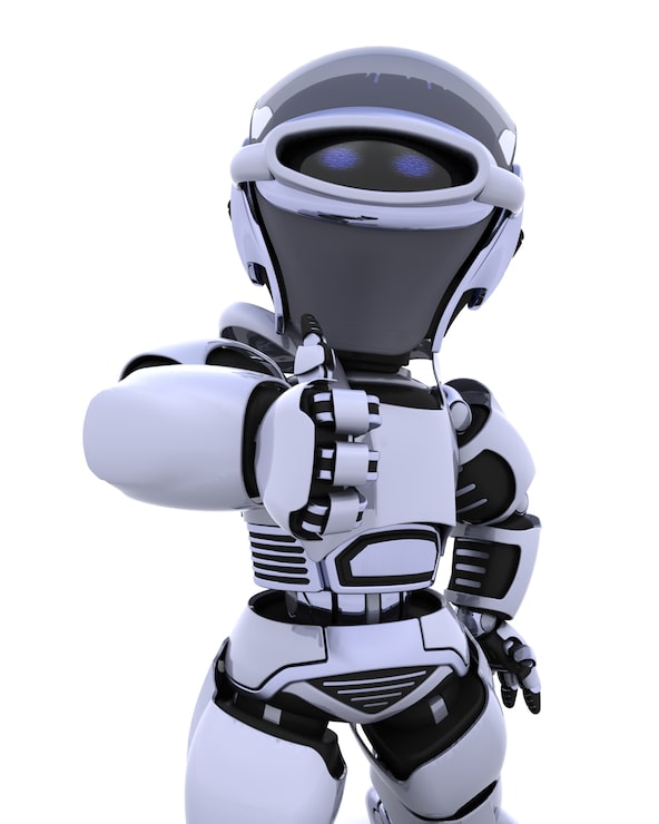 Foto gratuito il rendering 3d di un robot
